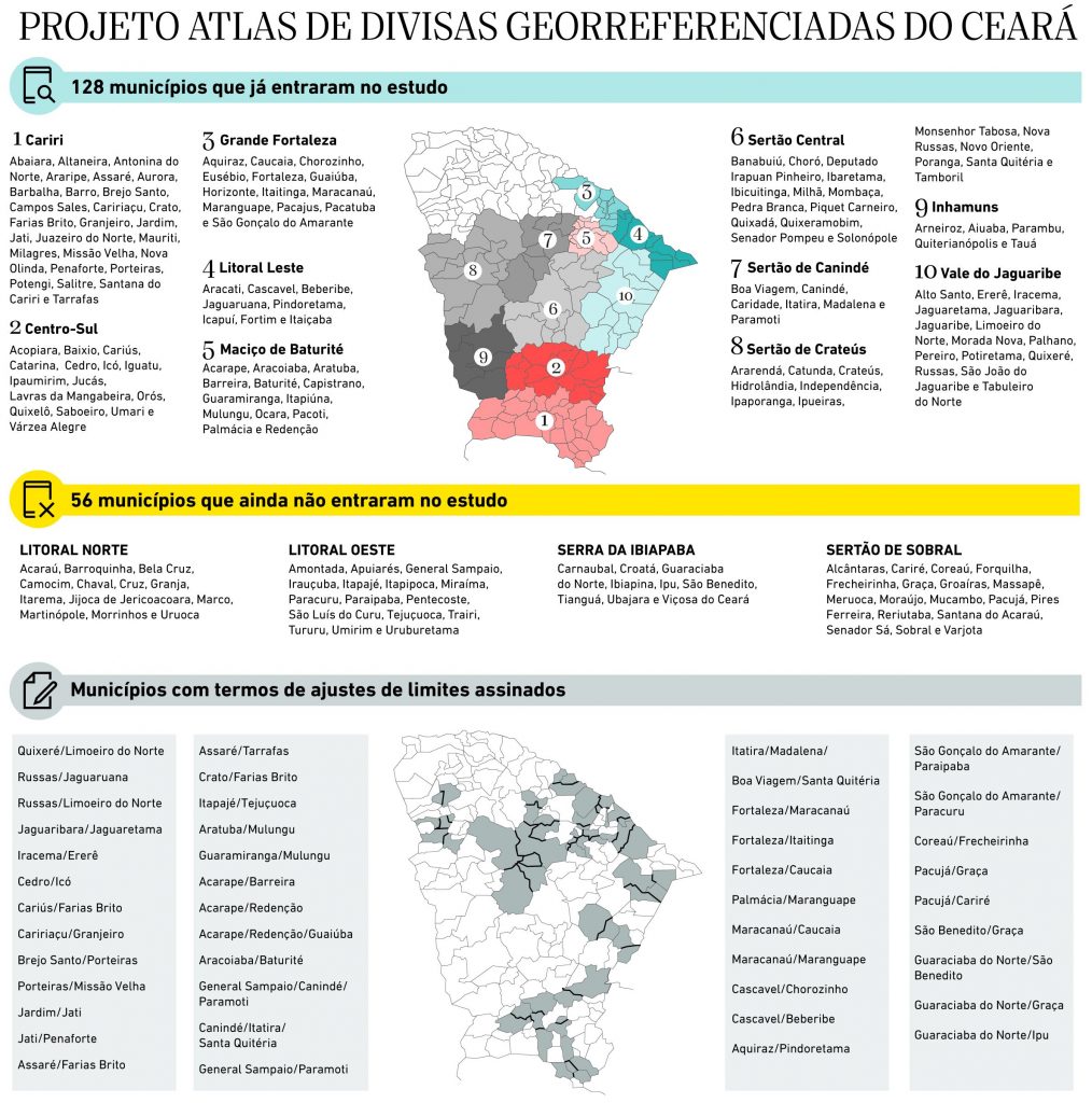 Confira quais municípios já tiveram limites definidos e quais ainda ...